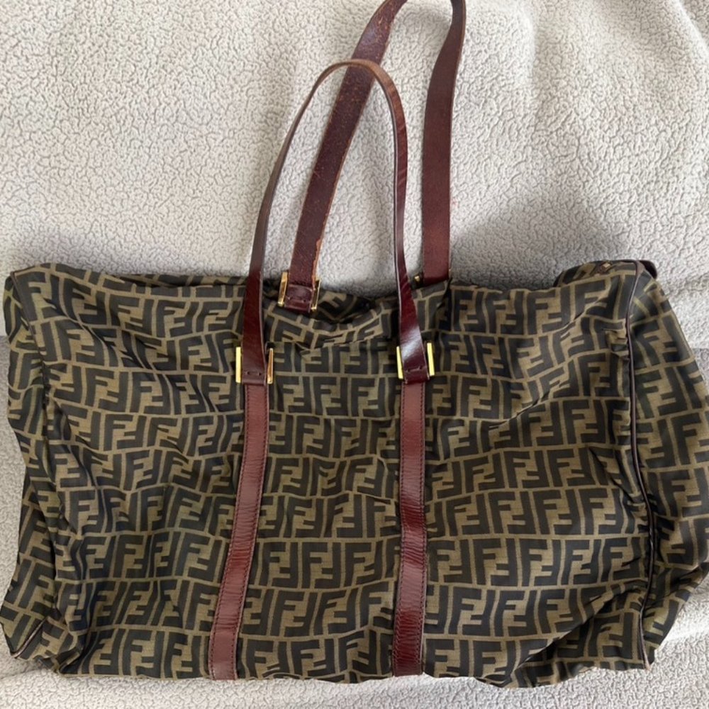 FENDI- Vintage Zucca Travel Bag
